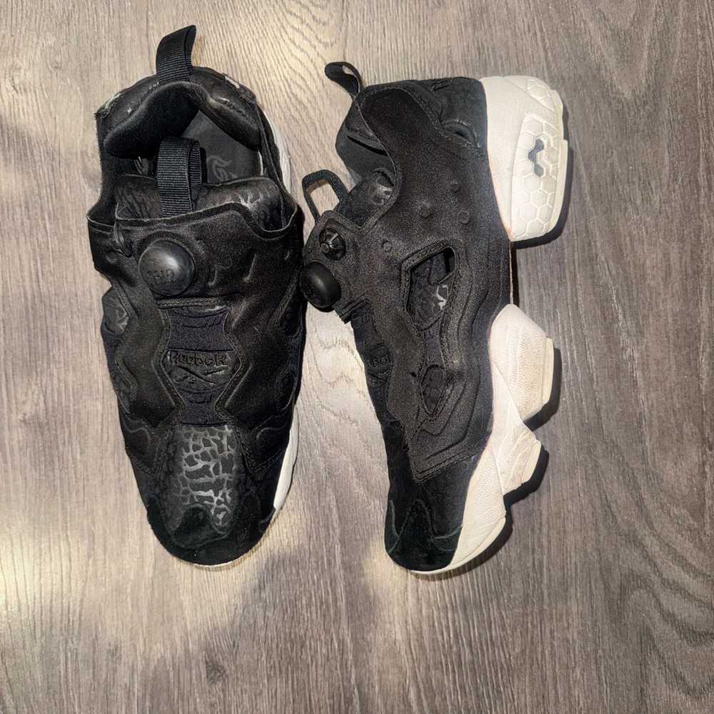 Reebok Black and White Sneakers